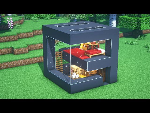 Minecraft | How to Build a Small Modern House #18 - Minecraft House Tutorial