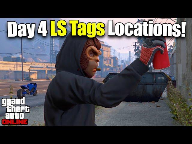 NEW: ALL 5 LS Tags Locations Guide! (Day 4) GTA Online