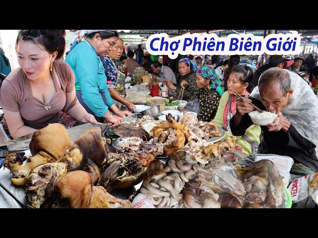 Chợ phiên biên giới với Trung Quốc - Chen chúc để được miếng ăn ngon