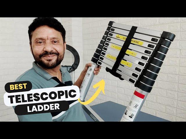 Best Folding Ladder For Home | AGARO 2.9m (9.5 ft) Aluminium Telescopic Ladder | Review