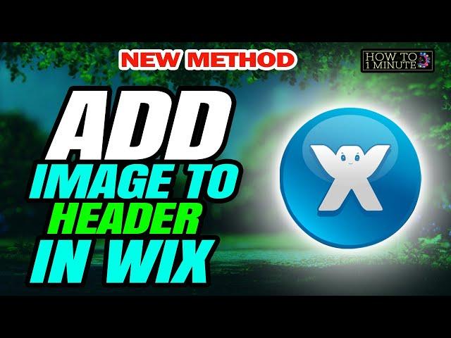 How to add image to header in wix 2024