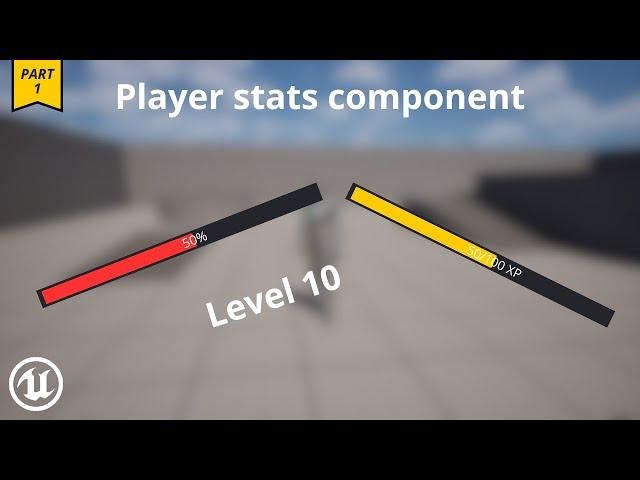 How to make player stats - Part 1 the component - Unreal Engine 5 Tutorial