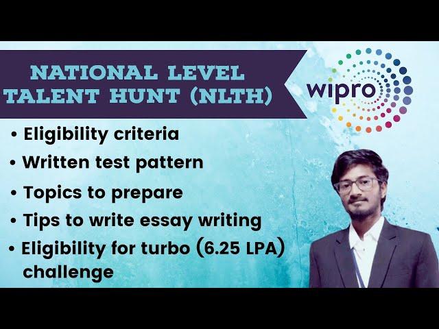 Wipro NLTH 2021| Exam pattern | Syllabus | Eligibility | Salary | Dates | Turbo chance | Wipro