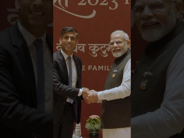 PM Rishi Sunak meets PM Modi in India | Behind the scenes