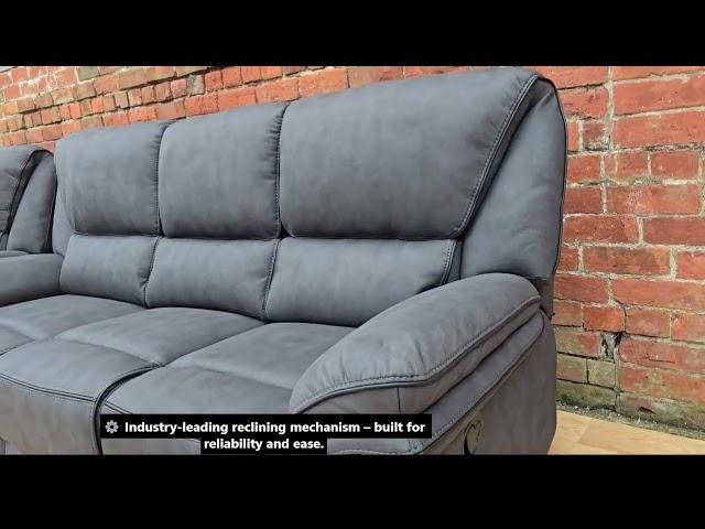 Grey Fabric Recliner