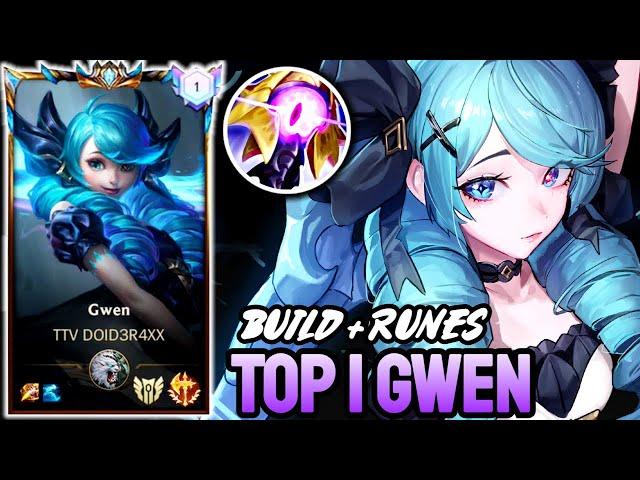 WILD RIFT GWEN - TOP 1 GWEN GAMEPLAY - CHALLENGER RANKED