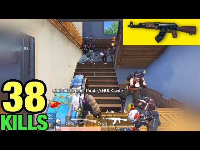 THE ULTIMATE POWER OF AKM | 38 KILLS HIGH TIER | SOLO VS SQUAD PUBG MOBILE TACAZ