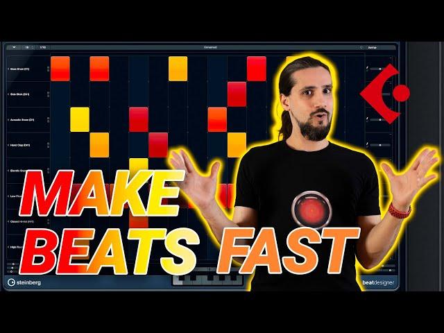 Make Beats FAST in Cubase-Drum Machine Workflow with Beat Designer  #secrets #cubase #beatdesigner