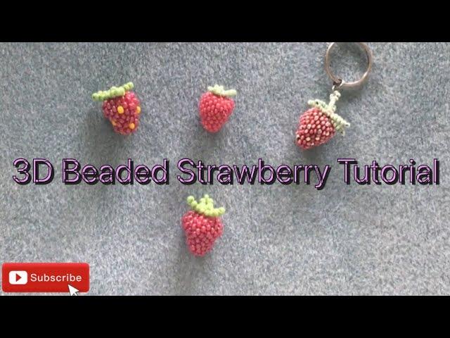 Beaded strawberry tutorial