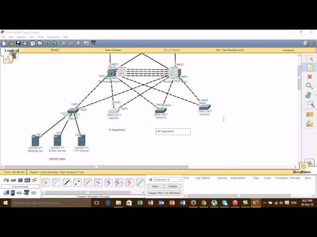 How to Configure VLAN+VTP+STP+Etherchannel+HSRP+OSPF