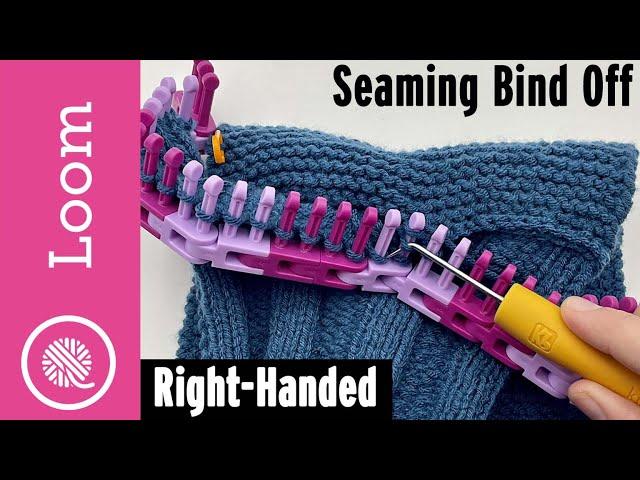 Loom Knit Seaming Bind off | Seafarer's Dickie pattern
