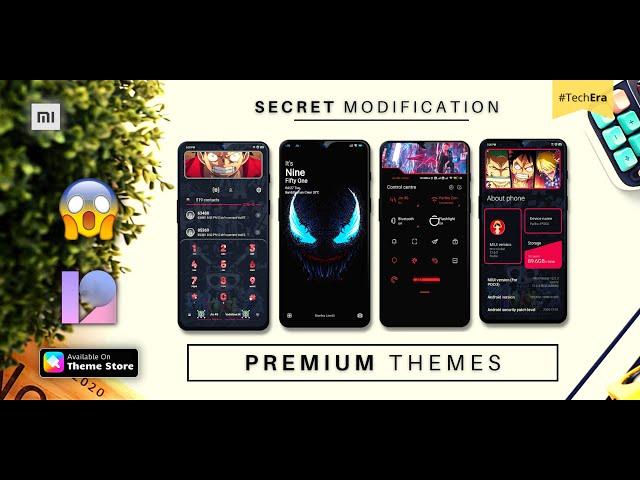 MIUI 12  | Top 5 Premium Themes | New Themes | Must Try in 2021 !