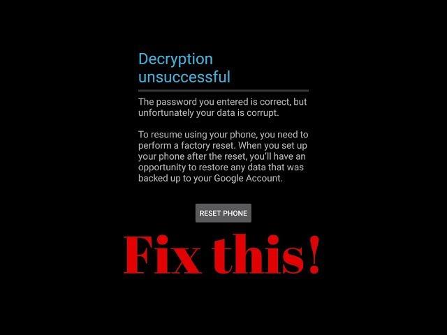 How to recover your data from failed micro SD card encryption - Decryption unsuccessful on Android