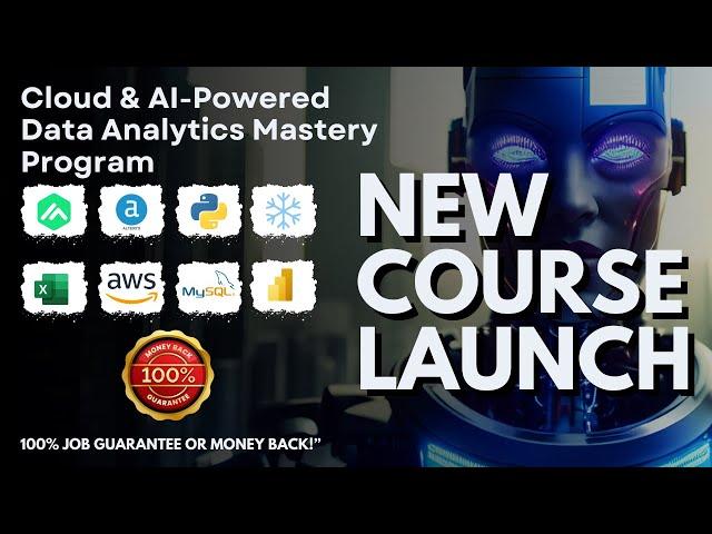 MASTER DATA ANALYTICS USING CLOUD & AI | NEW UPCOMING BATCH | V3 | 4TH JAN 2025 | LIVE | ENROLL NOW