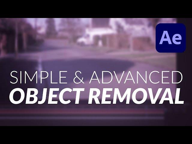 How To: Simple & Advanced Object Removal Tutorial for Video in After Effects and Mocha