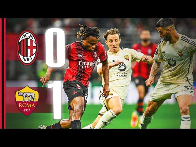 A narrow defeat in the first leg | AC Milan 0-1 Roma | Highlights Europa League Quarter-Finals