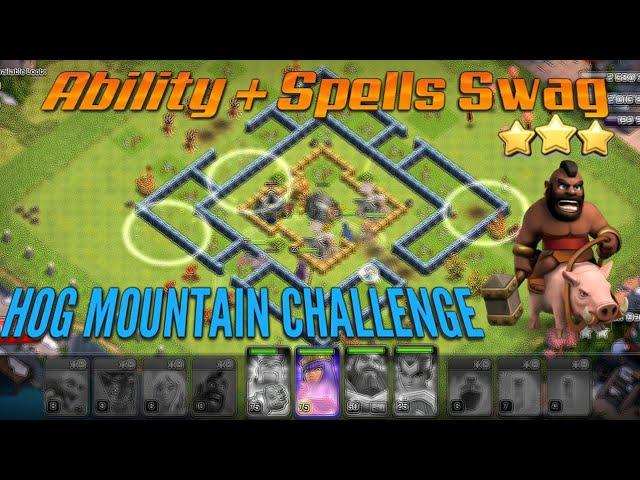 EASIEST WAY TO COMPLETE HOG MOUNTAIN CHALLENGE!!? | Clash Of Clans