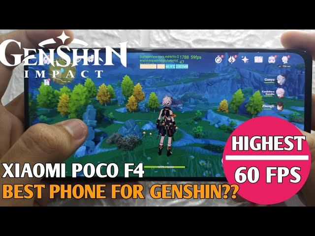 Poco F4 Genshin Impact Gameplay Highest 60 Fps | Snapdragon 870 MIUI 13 With Fps Meter