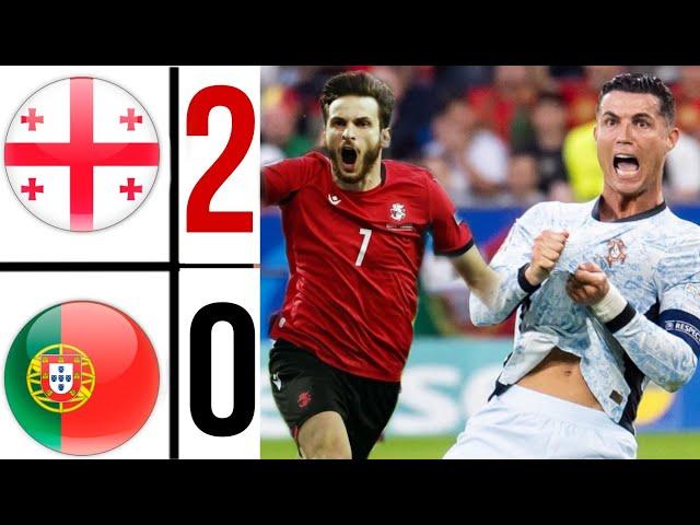 Georgia 3-0 Portugal EURO 2024 | #cristianoronaldo vs Georgia #euro2024 