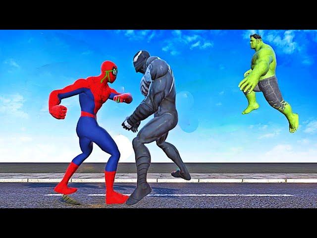 Can spider-man save his son from venom and hulk - Overgrowth Mods Gameplay