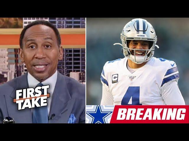 FIRST TAKE | Stephen A Smith BREAKING: Cowboys Dak Prescott likely to test free agency contract ends