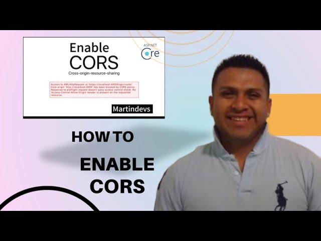 How to Enable CORS and FIX ACCESS-CONTROL-ALLOW-ORIGIN in asp.net core 7 API | 2024 course