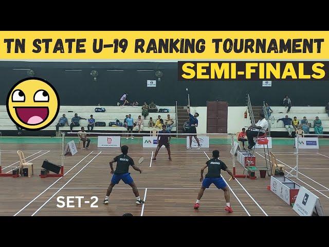 NIRANJAAN/VISHVAJIT RAJ vs RAHUL MURALI/THOUFIQUE AKBAR ||  TAMILNADU STATE U-19 RANKING TOURNAMENT