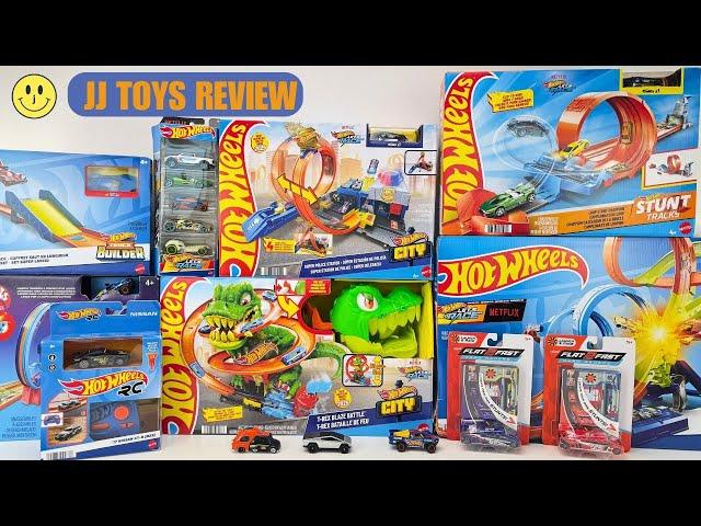 Hot Wheels Let's Race Toys Unboxing Review ASMR | Flat 2 Fast Racer Car