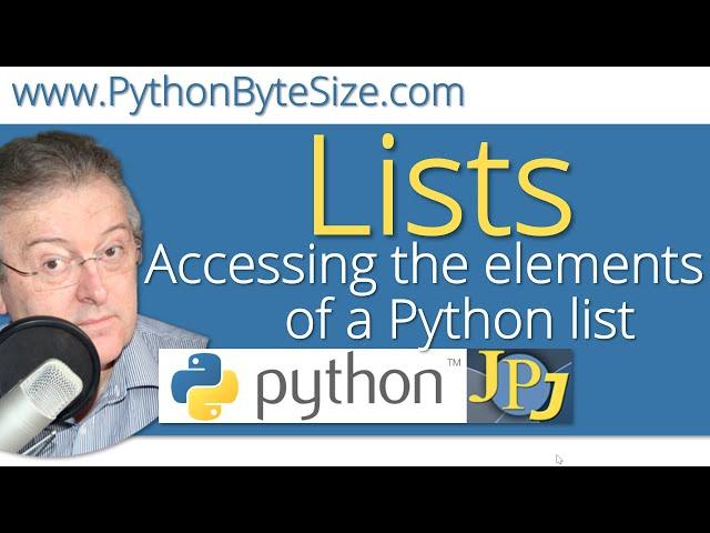 Accessing the elements of a Python list