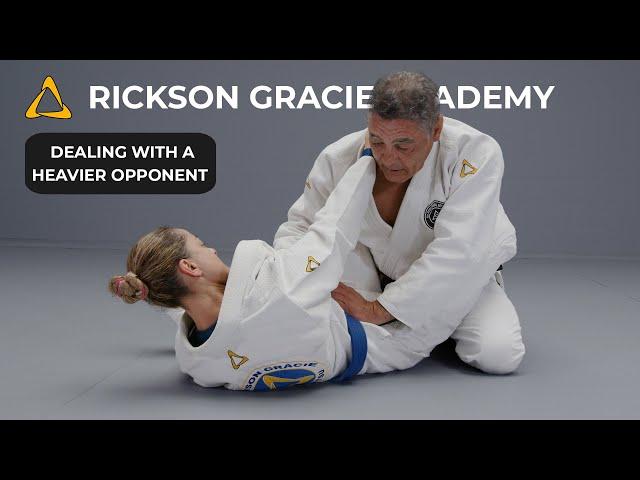 Rickson on how to make your jiujitsu flow against someone much heavier