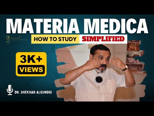 HOW TO STUDY HOMEO. MATERIA MEDICA