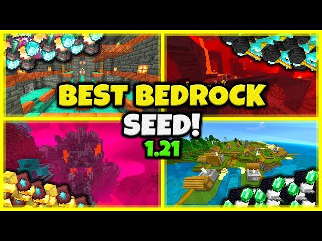 BEST SEED EVER!! In Minecraft Bedrock 1.21!