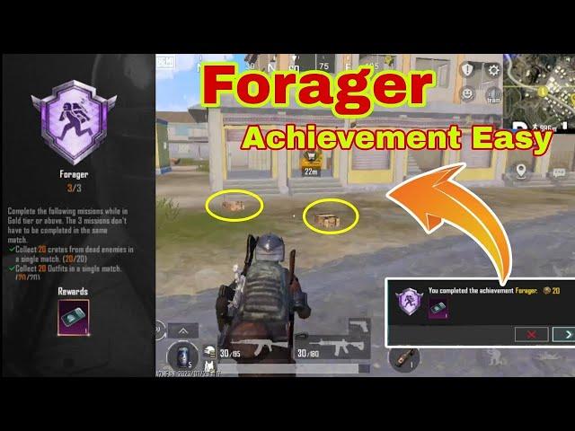 How To Complete Forager Achievement in bgmi | Easy Way To Complete Forager Achievement