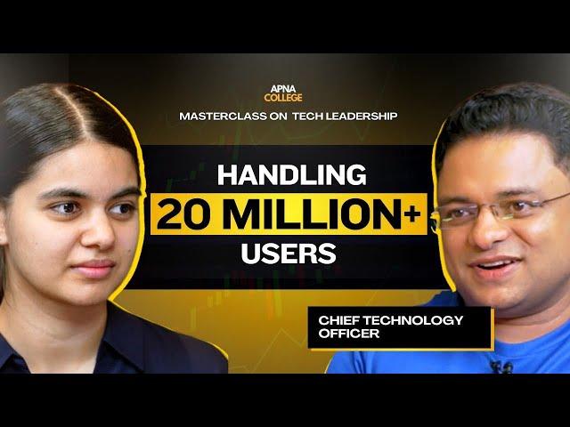 Tech MasterClass with CTOs | Angle One CTO & Shradha Khapra Ma'am