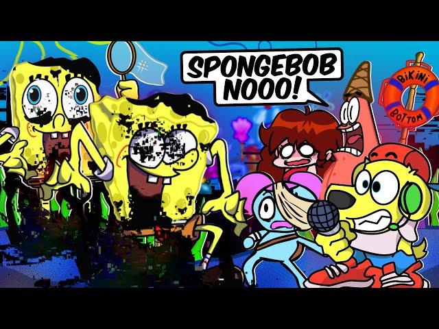 Friday Night Funkin but SPONGEBOB GOES INSANE & More LEARNING WITH PIBBY... FNF Mods 113