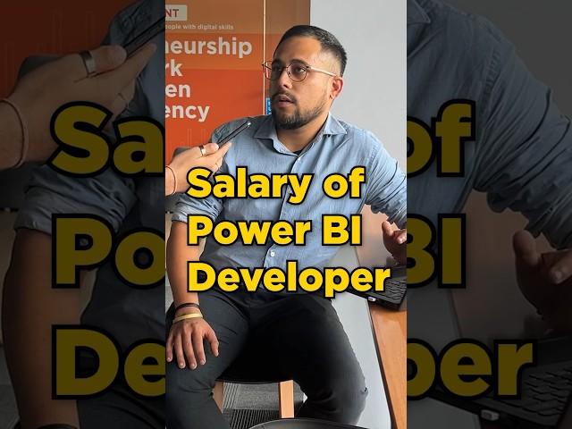 Salary Of Power BI Developer | Power BI Salary In India  #Shorts #simplilearn