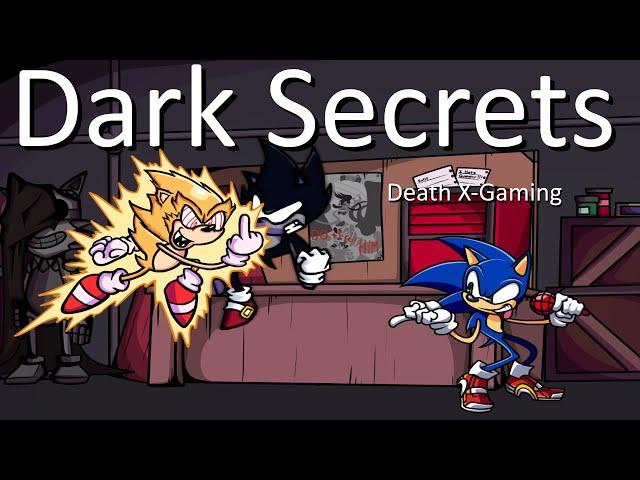 Friday Night Funkin' - Dark Secrets But  Fleetway And Dark Sonic Vs Agoti Sonic (My Cover) FNF MODS