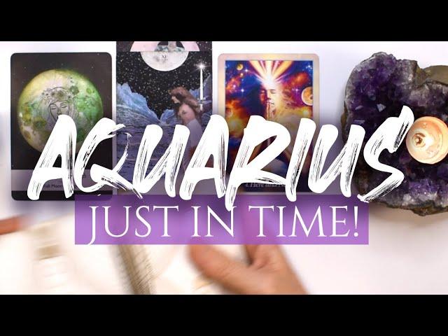 AQUARIUS TAROT READING | "DID YOU HEAR THE RUMOUR?!" JUST IN TIME