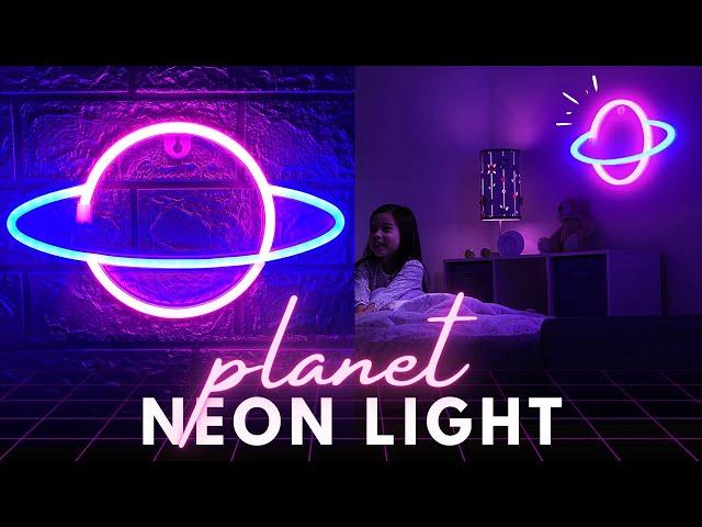 Lumoonosity Planet/Saturn Neon signs Unboxing&Installation