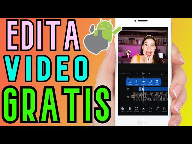 CÓMO EDITAR VÍDEOS para YOUTUBE en tu  CELULAR GRATIS 