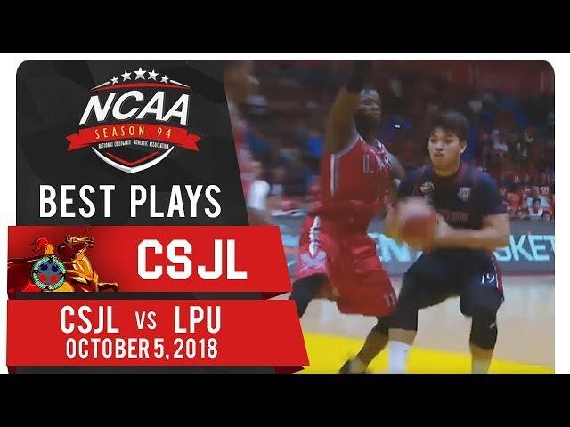 NCAA 94 MB: Bong Quinto outsmarts LPU's defense with clutch and-one! | CSJL | Best Plays