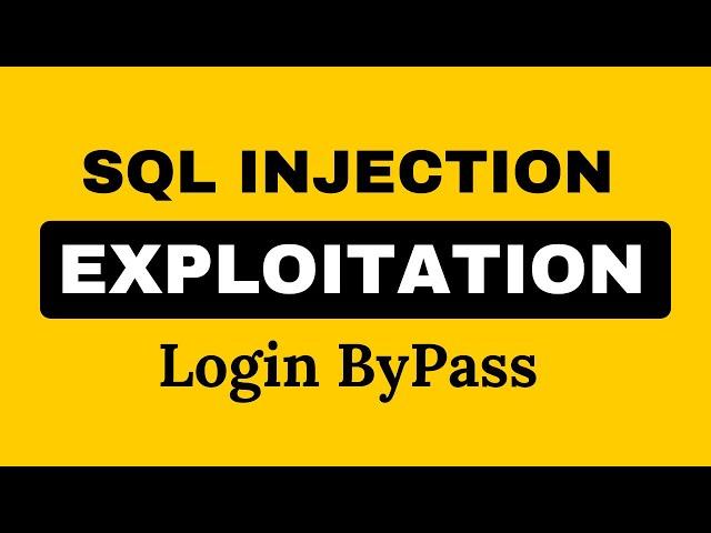Exploit SQL injection To Bypass Login