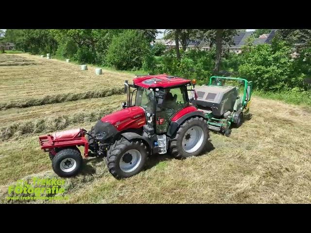 Midi balen persen | Hummel | Pressing Midi Bales | Ballenpressen | Case IH + Criap