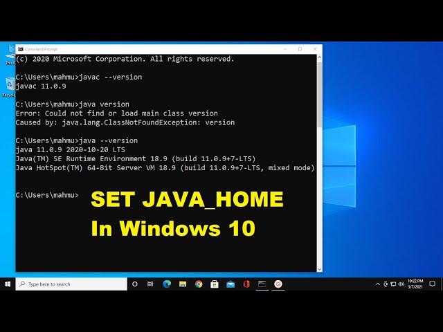 Set JAVA_HOME Environment Variable | JAVA HOME | For JDK 11 Or Later in Windows 10 | #JAVA HOME