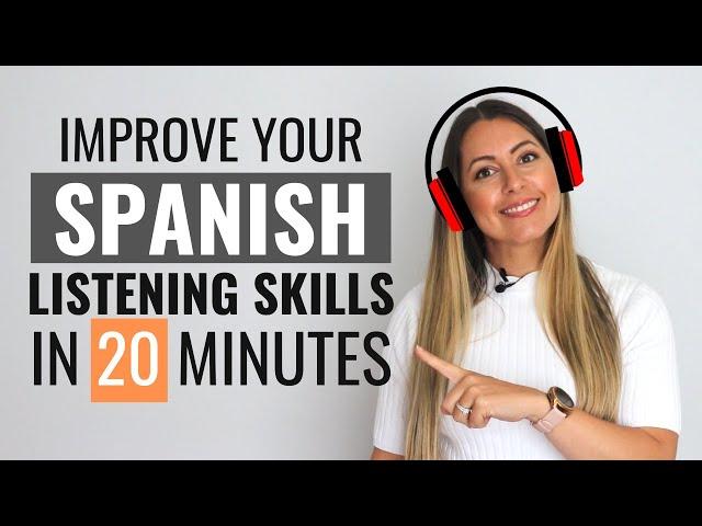 SPANISH LISTENING PRACTICE: 20 Minutes of Spanish Listening Training for Intermediate/advanced Level