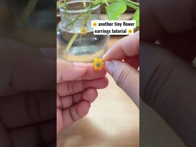 Tiny flower earrings  #tutorialvideo #diyproject #shortsdesign #mawishem #asmr #video