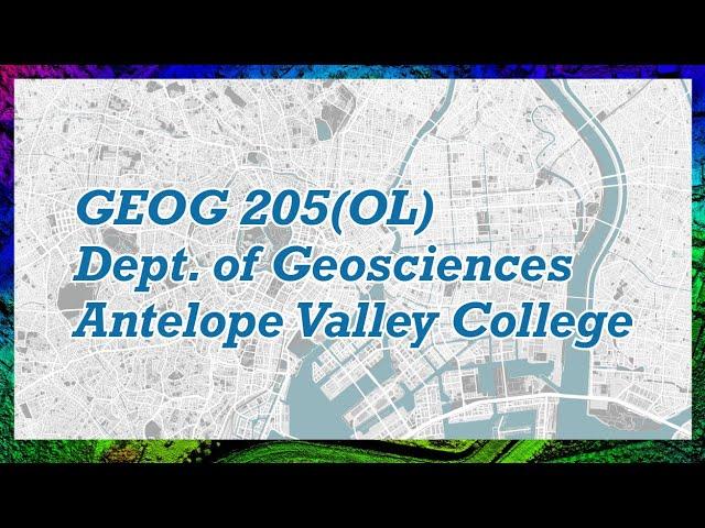 Introduction to Geographic Information Science at AVC