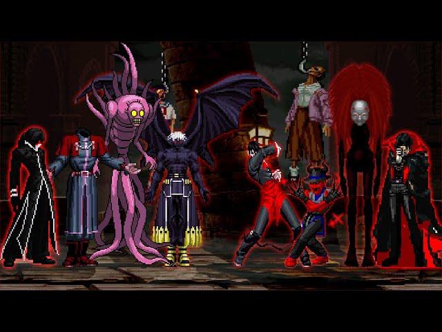 KOF MUGEN: Terror Bosses Team VS Satanic Bosses Team!!!