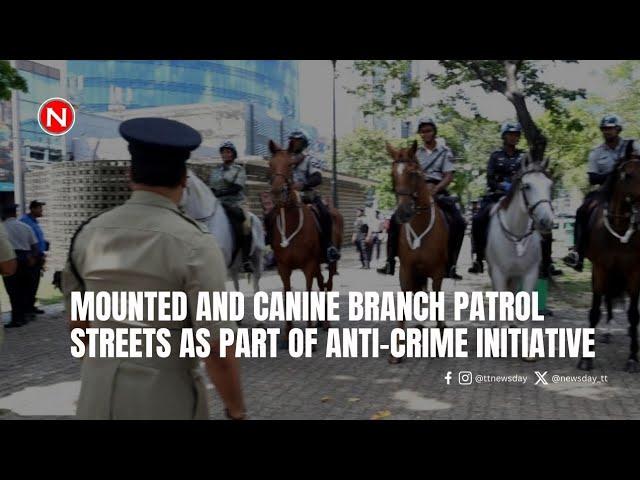 Mounted and Canine Branch patrol streets as part of anti-crime initiative