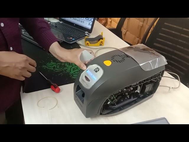 Zebra ZXP Series 3 Out of Ribbon Error | Belt Setup in Bangla | ID Card Printer |support 01823021975